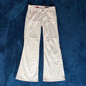 Vintage AG Adriano Goldschmied Light Pink Low Rise Flare Jeans